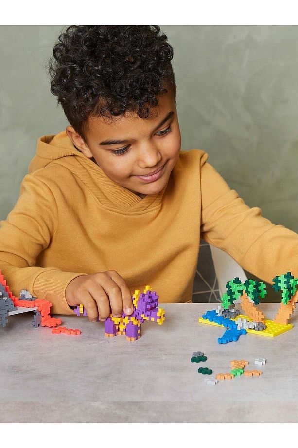 Plus - Plus Minecraft Temalı Learn to Build Dinosaurs - Dinazorlar Lego Yapı Oyuncağı 600 Parça 3918 - 7