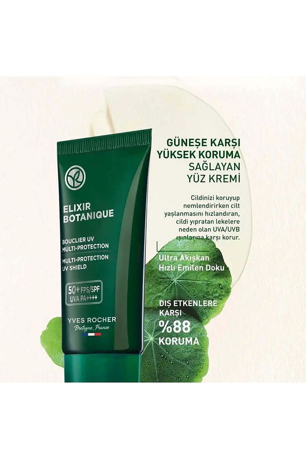 50+ SPF Yüz Kremi - Yaşlanma Karşıtı Bitkisel Antioksidan Bakım / Elixir Botanique - 3