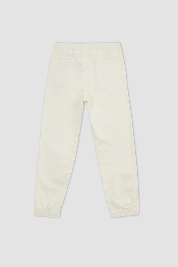 Erkek Çocuk Beli Bağcıklı Lastikli Paça Cepli Gabardin Basic Düz Jogger Pantolon Z3181a623sm - 7