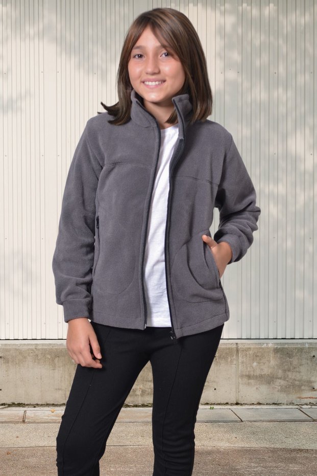 Girl's Fleece Coat-Cardigan