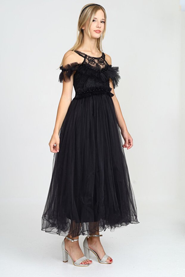 Genç/Kız Çocuk Abiye Elbise&Düğün Elbisesi Doğum Günü Parti Elbisesi - 6