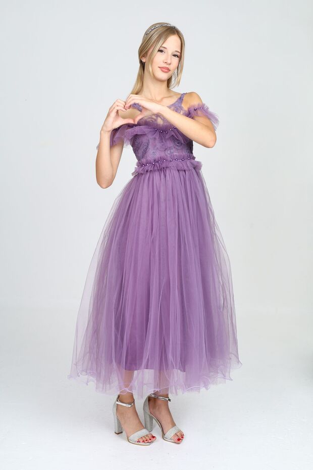 Genç/kız Çocuk Abiye Elbise&düğün Elbisesi Doğum Günü Parti Elbisesi - 7