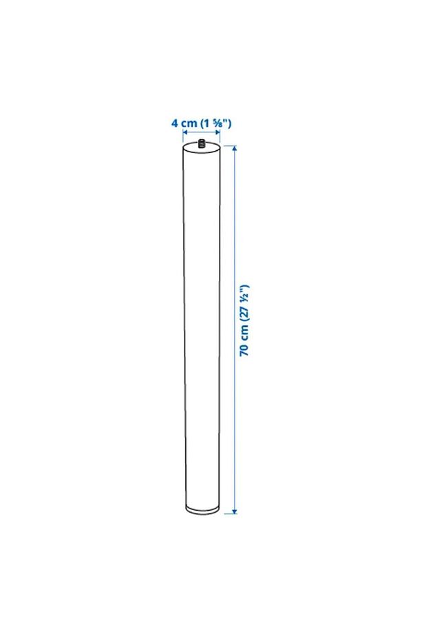 Tekli Adıls Beyaz 70 Cm Ayak Çelik Masa Ayağı Çalışma Masası Ayağı (# 646154698) Beyaz Masa Ayağı - 3
