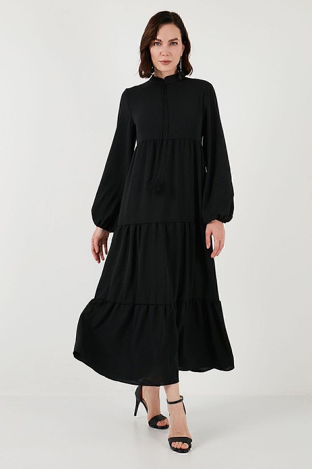 Modest Regular Fit Dik Yaka Uzun Elbise  ELBİSE 611EL545 - 6