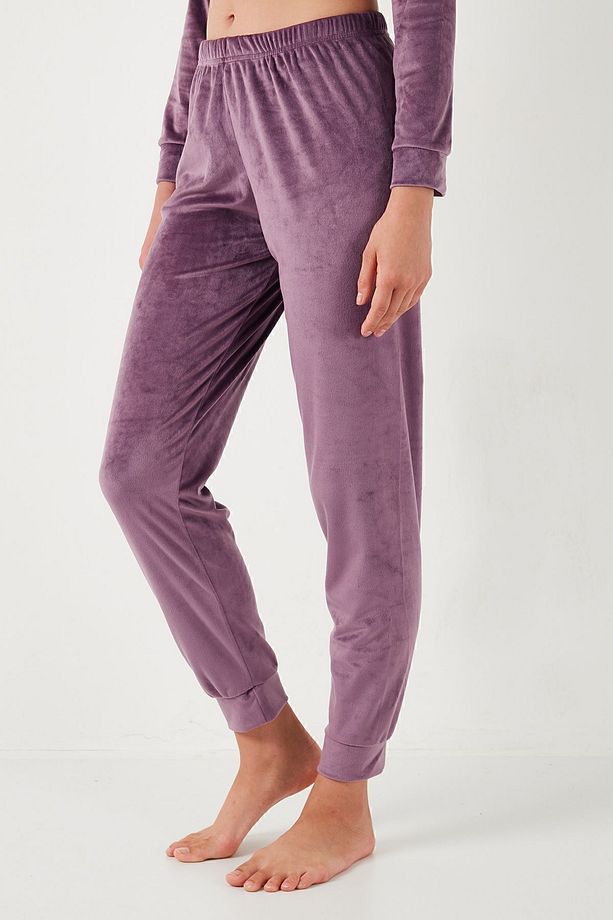 Standart Fit Bisiklet Yaka Pijama Takımı  PİJAMA TAKIMI 6094202 - 8