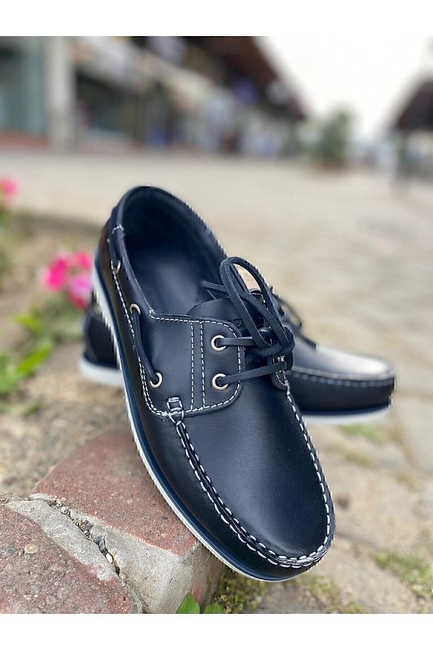Erkek Deri Casual Ayakkabı 1344245 Navigator 3fx Lacivert - 4