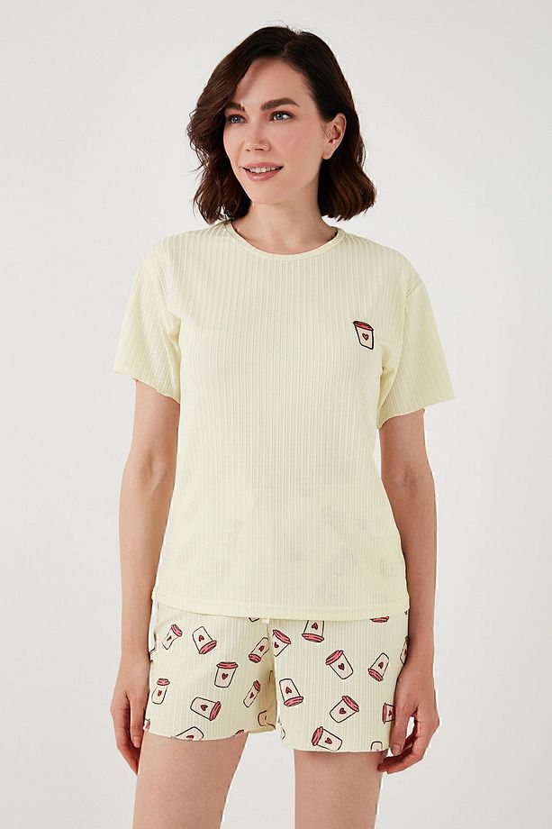 Regular Fit Kısa Kollu Şortlu Pijama Takımı  PİJAMA TAKIMI 65740103 - 7