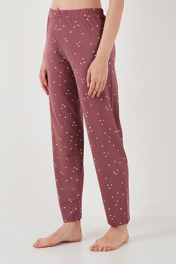 Yumuşak Dokulu Bisiklet Yaka Pijama Takımı  PİJAMA TAKIMI 6097605 - 5