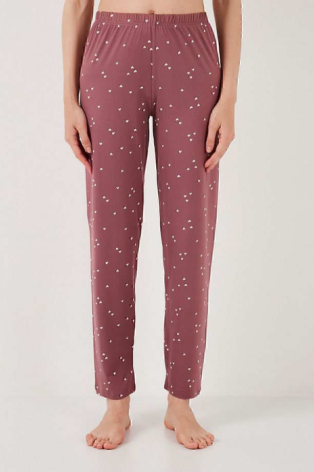 Yumuşak Dokulu Bisiklet Yaka Pijama Takımı  PİJAMA TAKIMI 6097605 - 6