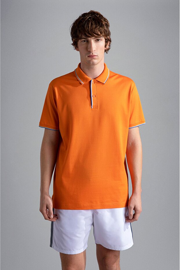 MEN'S KNITTED POLOSHIRT C.WCOTTON