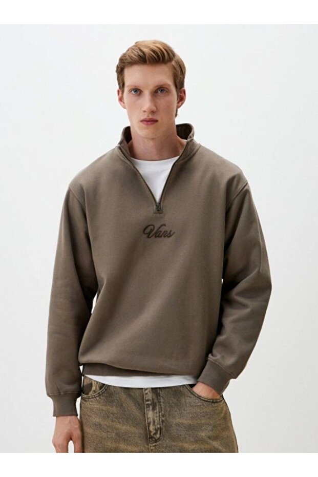 Scripted Loose Fleece QZIP - 1