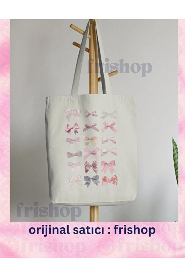 Bows Pinterest Ribbons Y2K Retro Unisex Cloth Bag Tote Bag