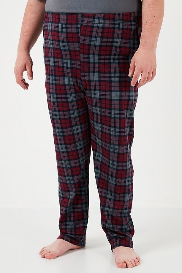 Pamuklu Regular Fit Büyük Beden Pijama Takımı Erkek PİJAMA TAKIMI 6572002B - 5