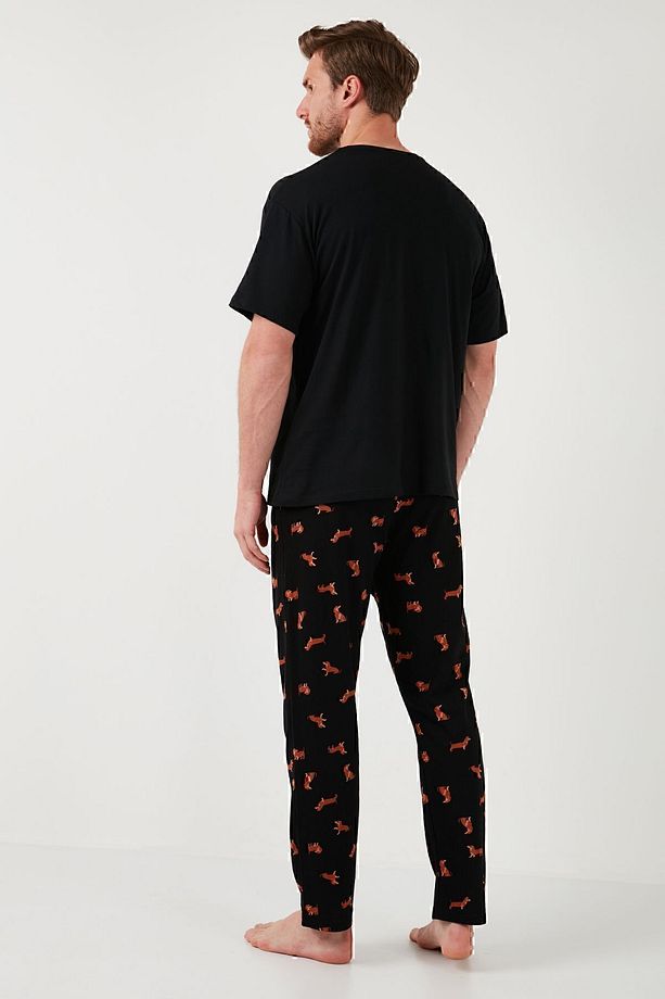 Pamuklu Regular Fit Kısa Kollu Pijama Takımı Erkek PİJAMA TAKIMI 6572012 - 8