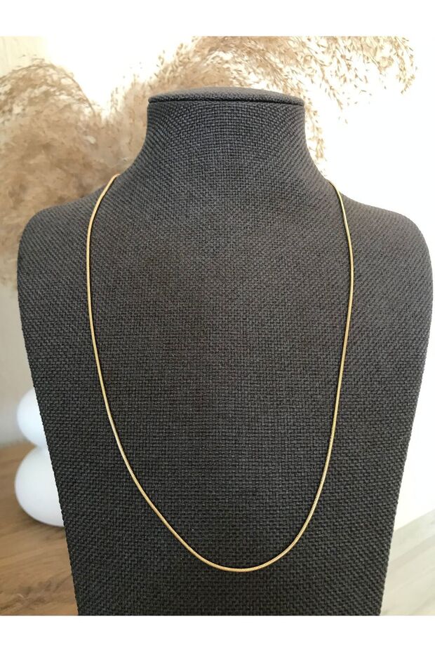 Stainless Tarnish Free Thin Italian Chain Steel Necklace