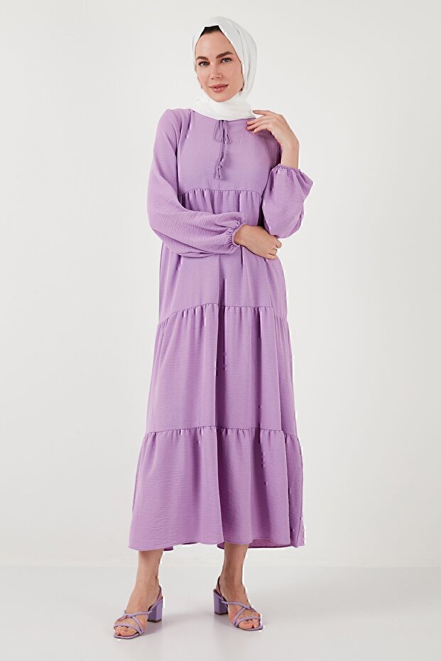 Modest Regular Fit Guler Stand Rochie Lunga ROCHIE 611EL545 - 3