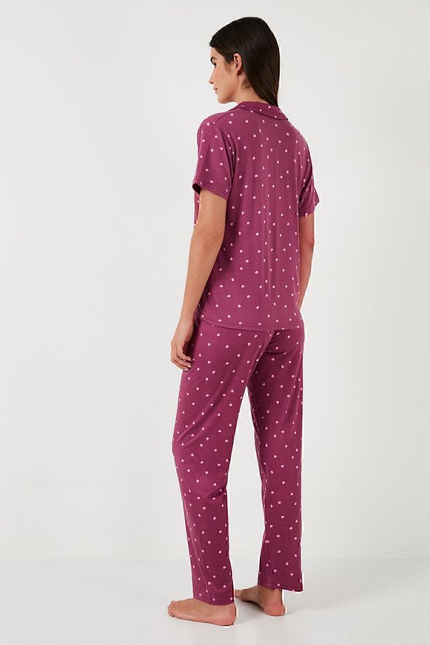 Desenli Regular Fit Gömlek Yaka Pijama Takımı  PİJAMA TAKIMI 65750101 - 7