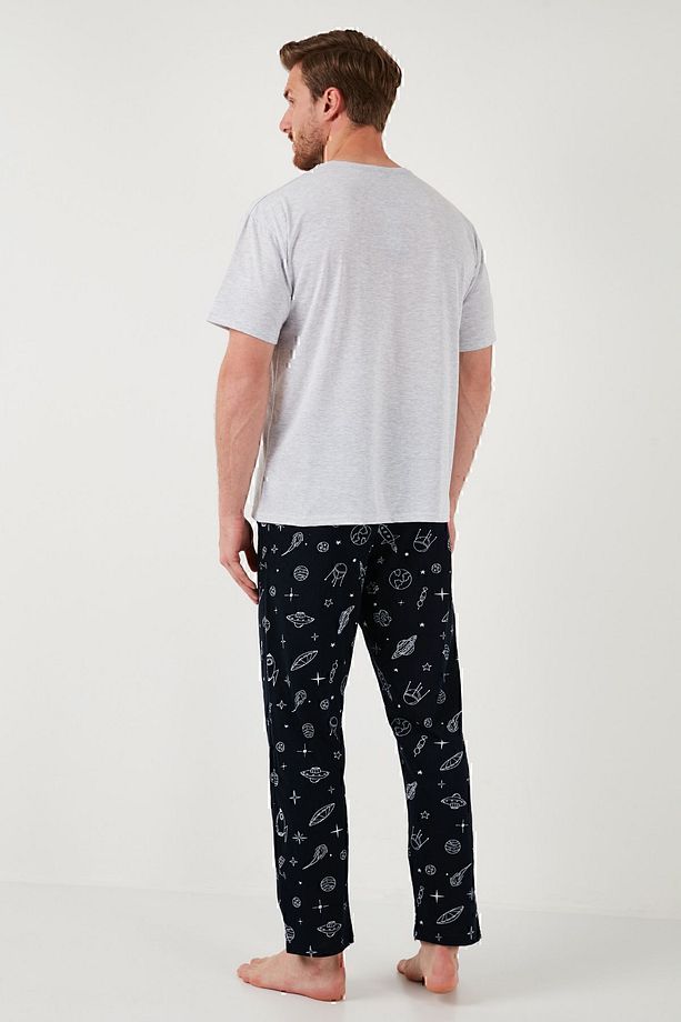 Pamuklu Regular Fit Kısa Kollu Pijama Takımı Erkek PİJAMA TAKIMI 6572011 - 8