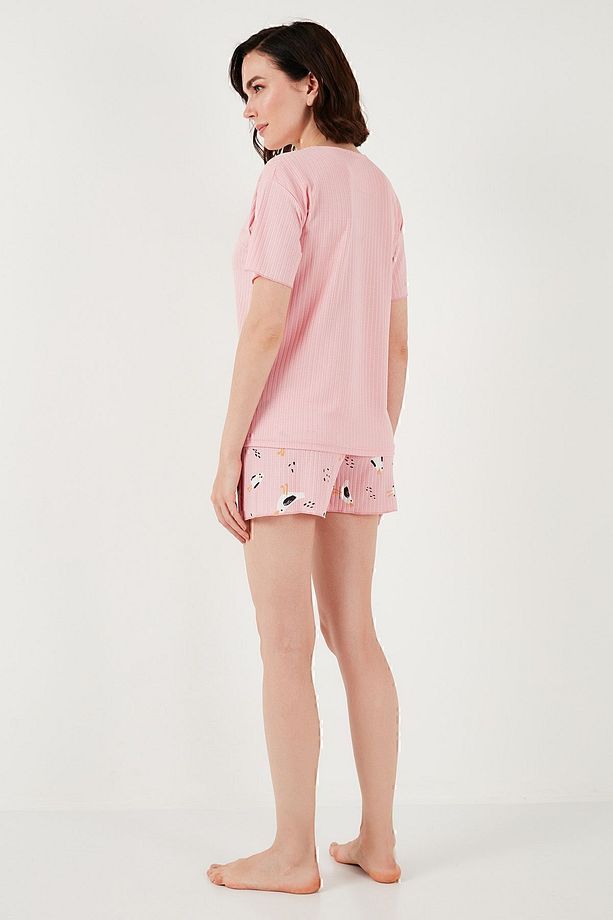 Regular Fit Kısa Kollu Şortlu Pijama Takımı  PİJAMA TAKIMI 65740103 - 8