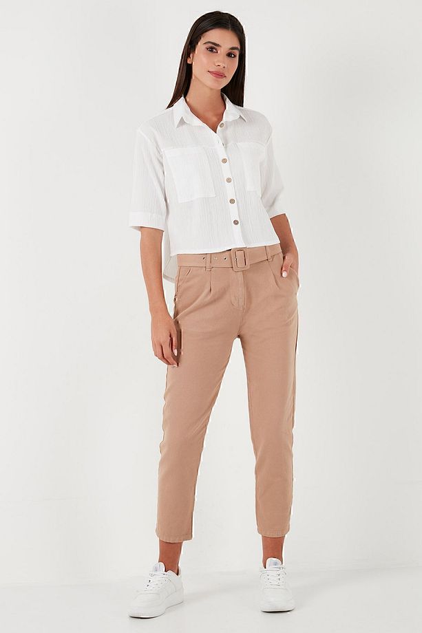 Regular Fit Çift Cepli Kısa Kollu Gömlek  GÖMLEK 5865644 - 3