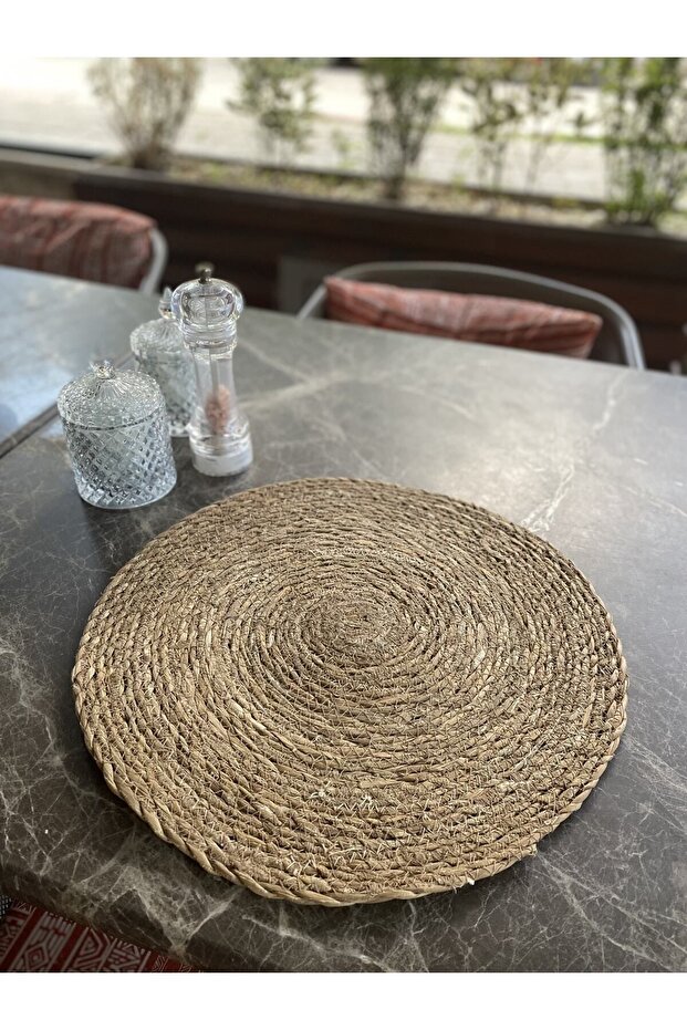 Hasır Amerikan Servis Bambu Örme Supla 6'lı 35x35cm - 7