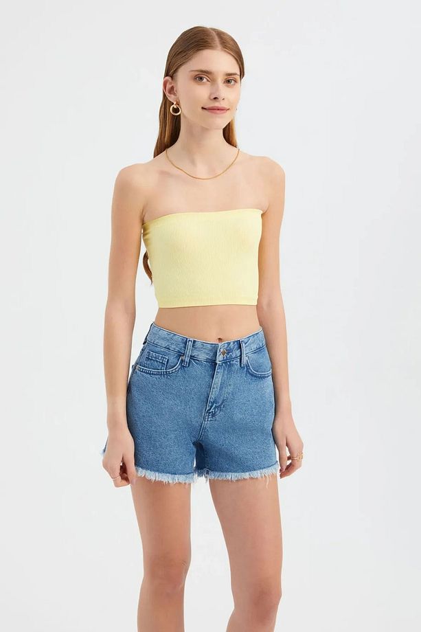 Kolsuz Basic Crop Top - 1
