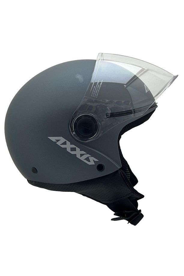 AXXİS SQUARE YARIM KASK SOLİD MATT TİTANIUM - 3