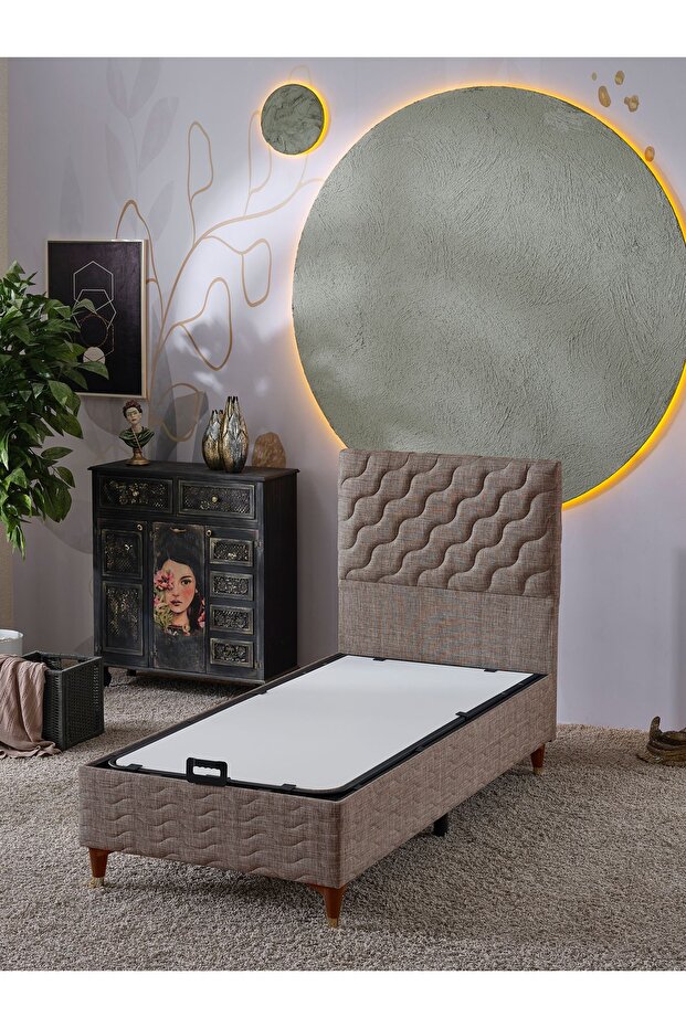 Simge Tek Kişilik 2Li Set (Baza+Başlık)(Yatak HARİÇ!!) - 1