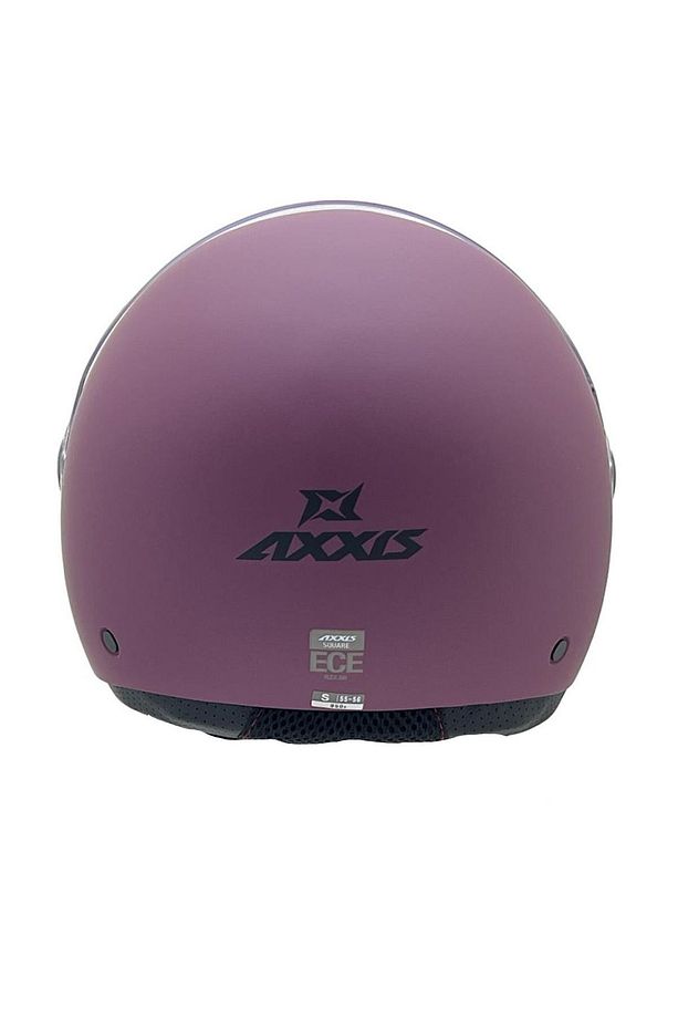 AXXİS SQUARE YARIM KASK SOLİD MAT BORDO - 4