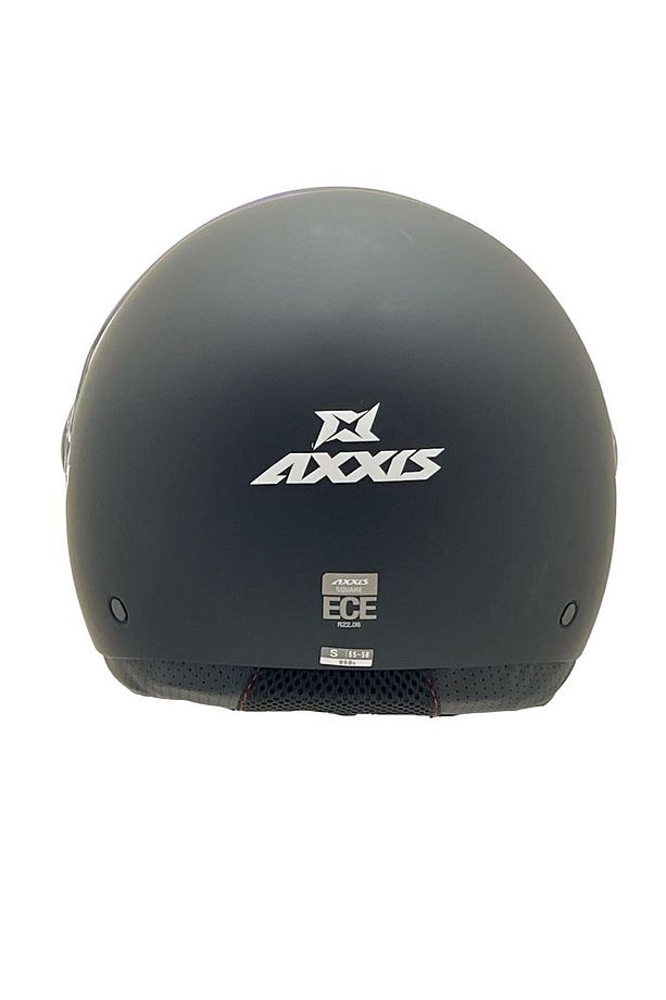 AXXİS SQUARE YARIM KASK SOLİD MAT SİYAH - 4