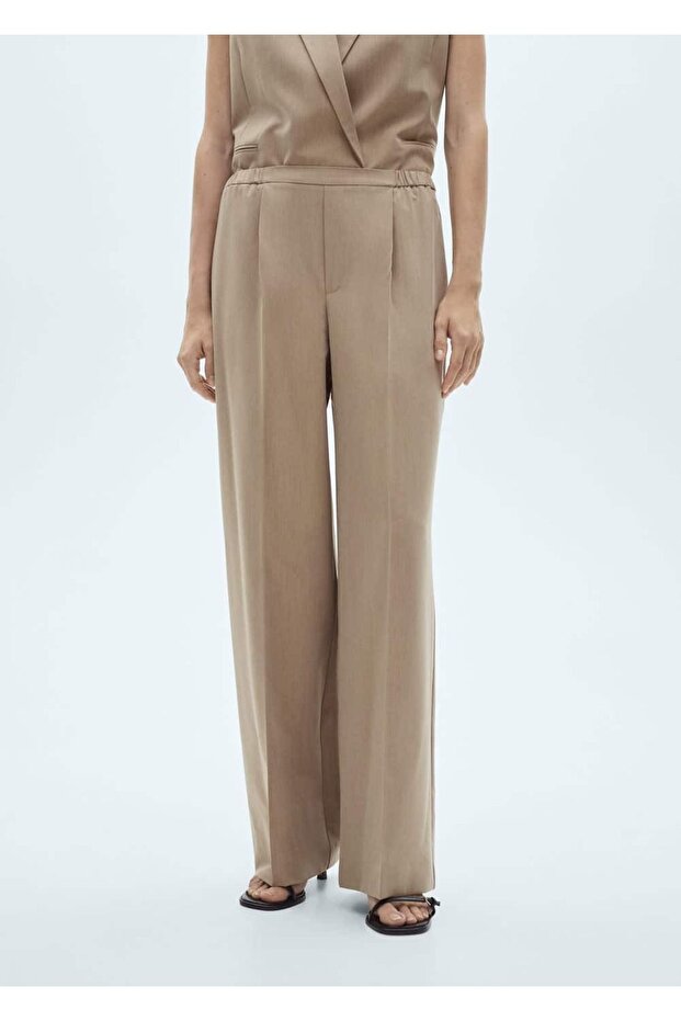 Beli elastik takım pantolon - 1