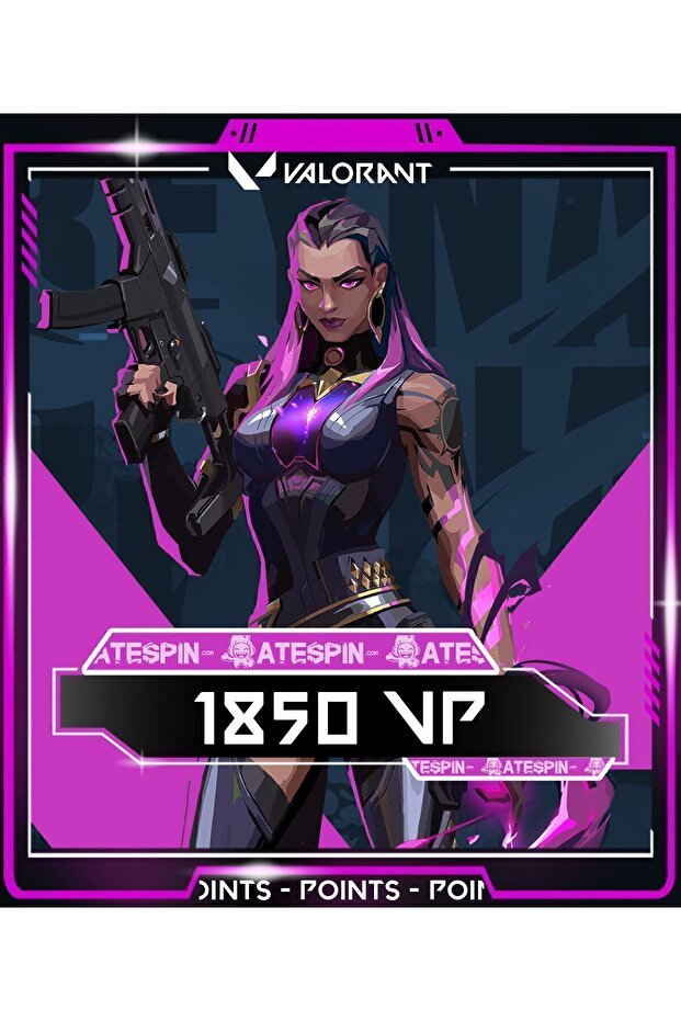 1850 VP Valorant Points TR - 2