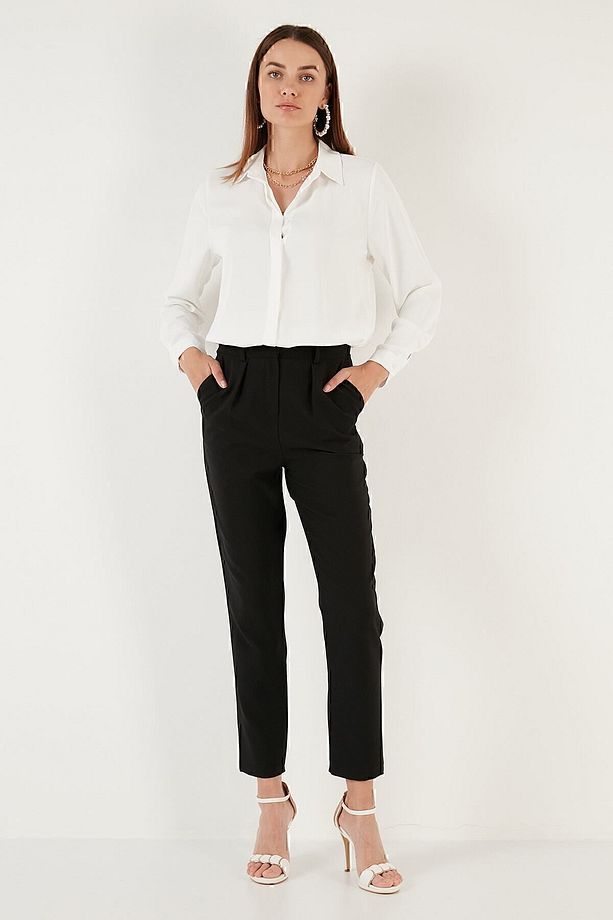 Regular Fit Arkası Uzun Yazlık Gömlek Gömlek 611bg9741 - 4