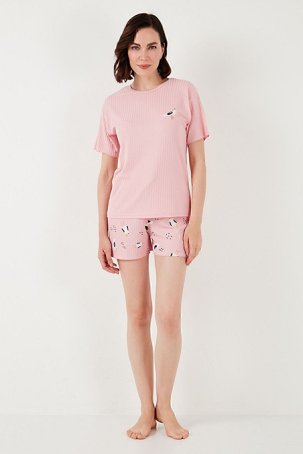 Regular Fit Kısa Kollu Şortlu Pijama Takımı  PİJAMA TAKIMI 65740103 - 6