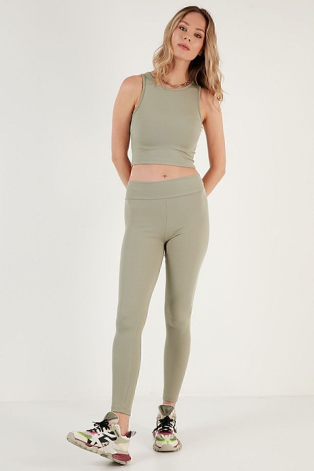 Fitilli Super Crop Örme Atlet ATLET 5865554 - 4