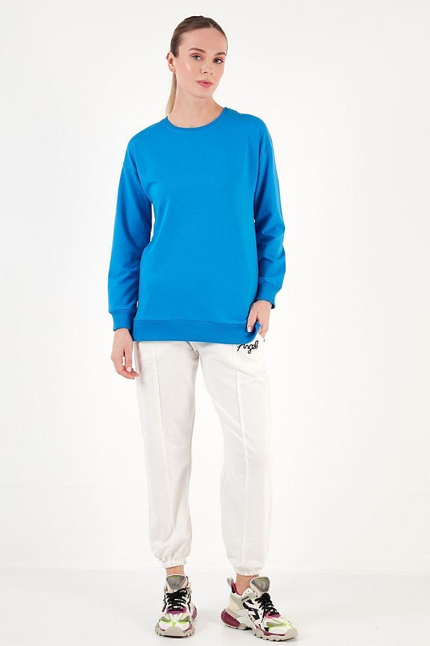 Pamuklu Regular Fit Bisiklet Yaka Basic Sweat Sweat 5863569 - 5