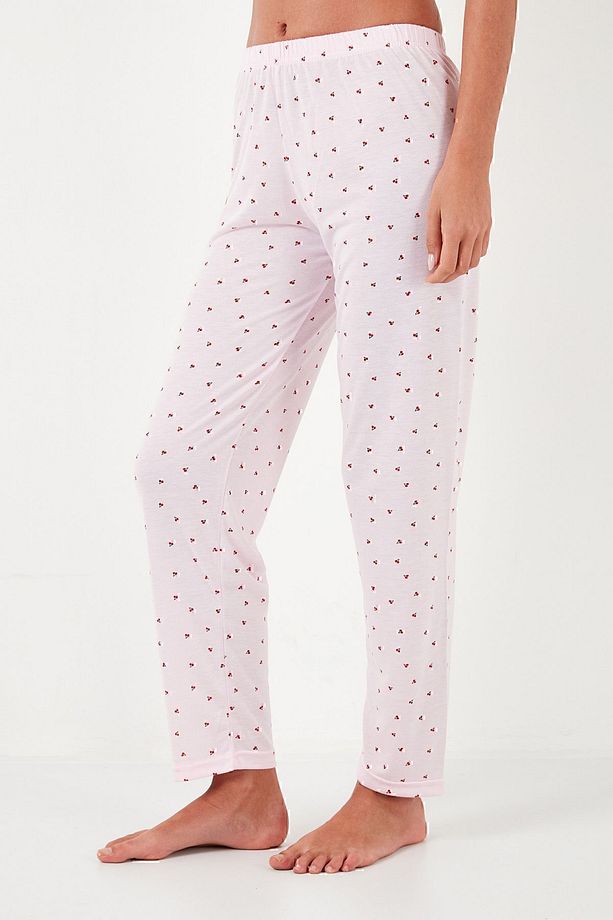 Regular Fit Bisiklet Yaka Kısa Kollu Pijama Takım  PİJAMA TAKIMI 6097310 - 6