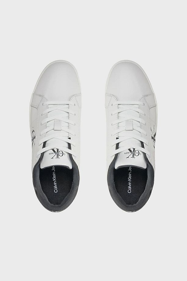 Logolu Deri Sneaker Ayakkabı YM0YM0086401W Erkek AYAKKABI YM0YM00864 01W - 4