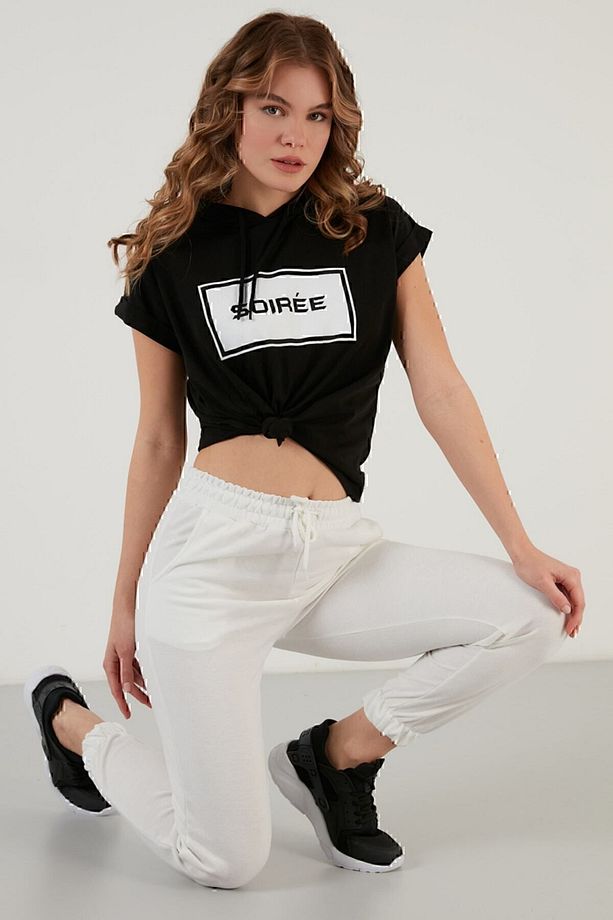 Pamuklu Beli ve Paçası Lastikli Basic Jogger Eşofman Altı Bayan Eşofman Altı 5864171 - 2