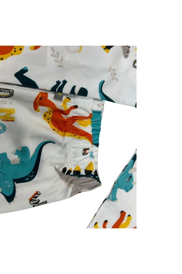 Çocuk Pijama Takımı 1-5 Yaş Dinazor Desen - 7
