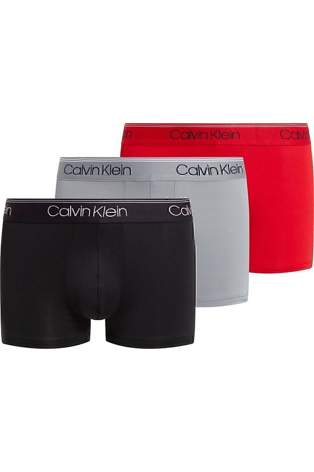 Erkek Marka Logolu Elastik Bantlı Günlük Kullanıma Uygun Siyah-Kırmızı-Gri Boxer 000NB2569A-8Z8 - 2
