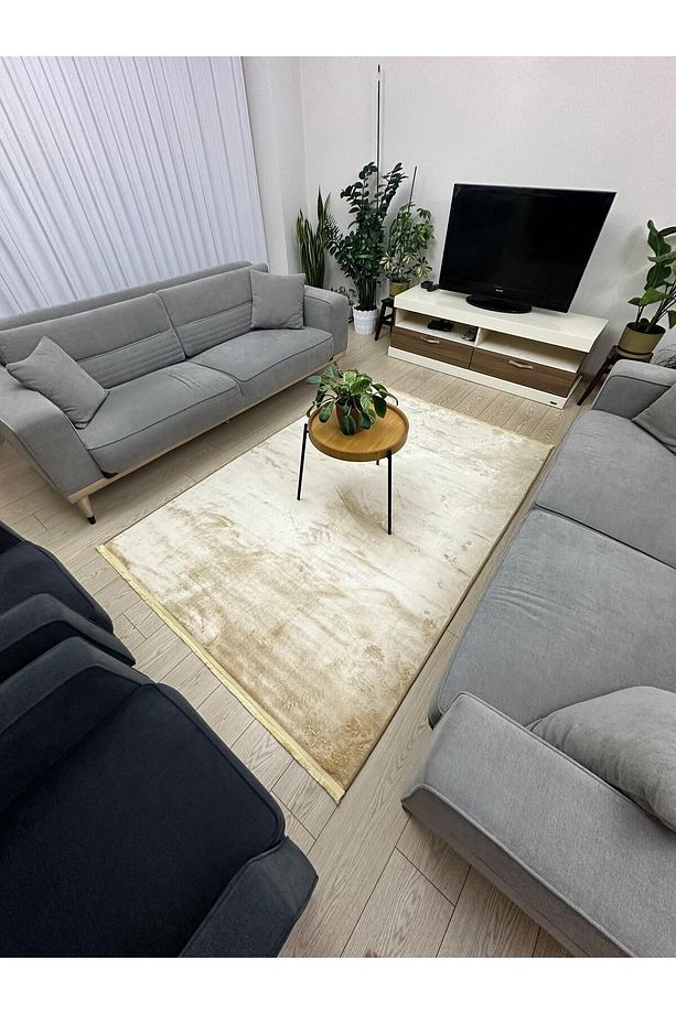 Kaymaz Taban Bambu Dokuma Taban Halı Salon ve Oturma odası Halısı - 2