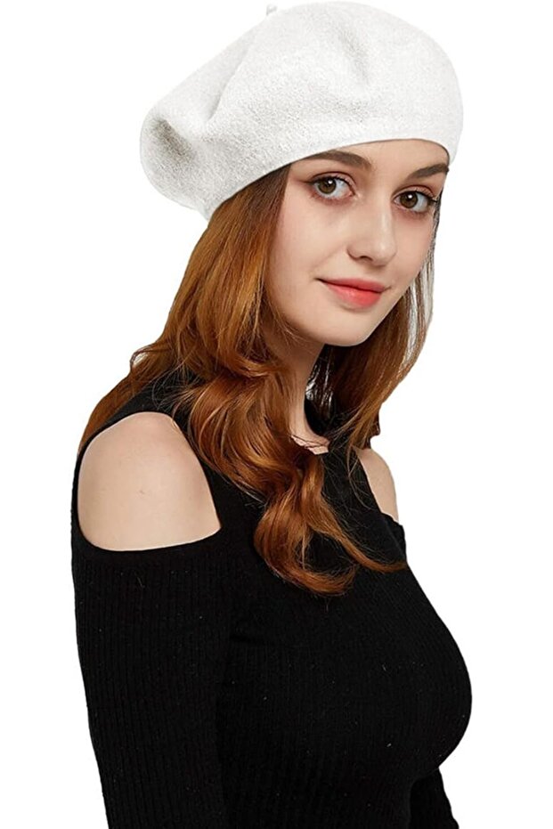 Fransız Ressam Keçe Bere Ekru - 2