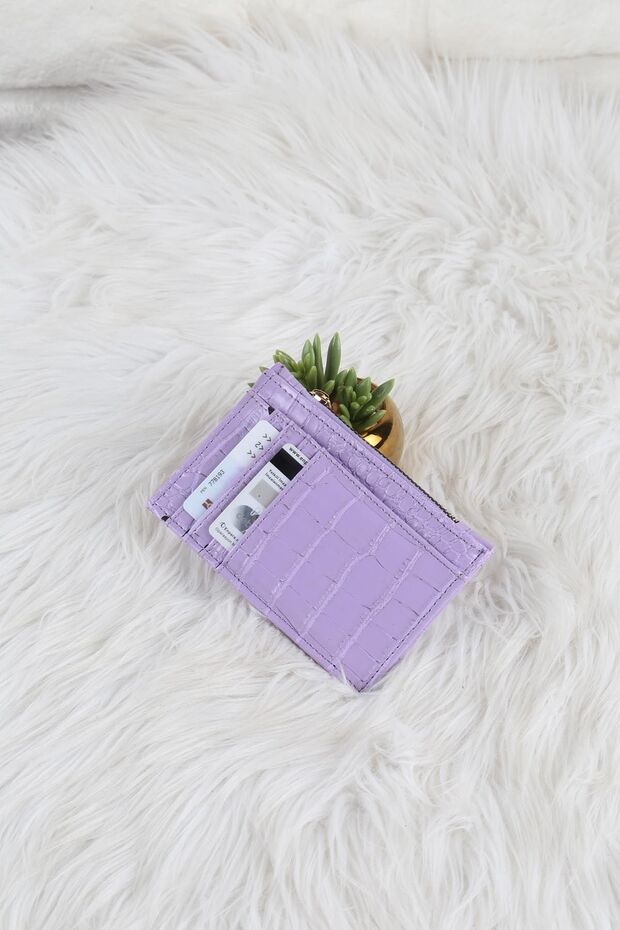 محفظة جلدية منقوشة - 1