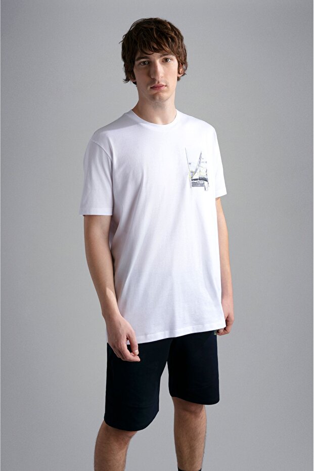 MEN'S KNITTED T-SHIRT C.WCOTTON