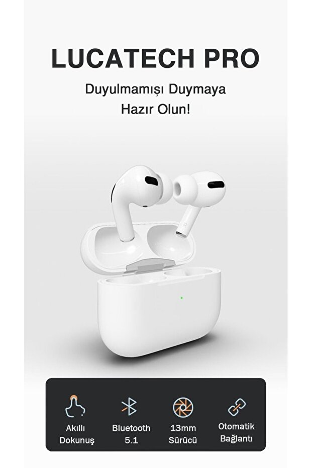 Samsung A80 A90 A71 A52 A52s A72 A23 A33 A53 A73 uyumlu Air Pro (2.nesil)  Bluetooth Kulaklık - 3