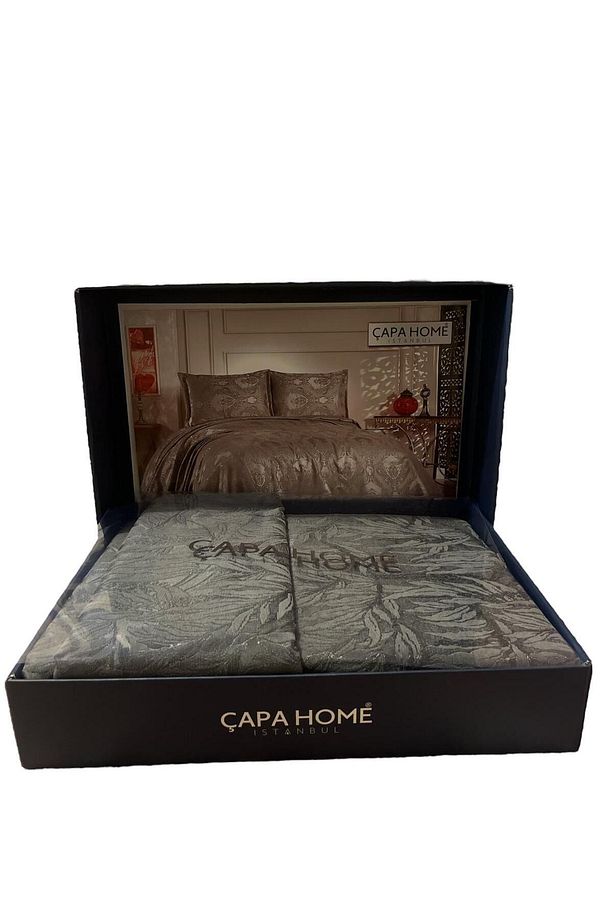 ÇAPA HOME BESTE LÜKS SATEN LÜKS ÇİFT KİŞİLK YATAK ÖRTÜSÜ - 2