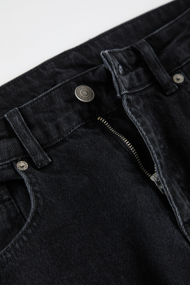 Siyah Smoke 90's/Baggy Fit Bol Denim Jeans Kot Pantolon TMNSS24JE00012 - 7