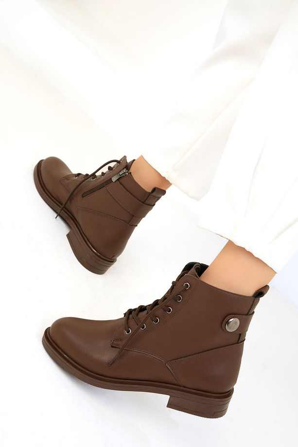 Kahve Kadın Bot & Bootie 19552 - 3