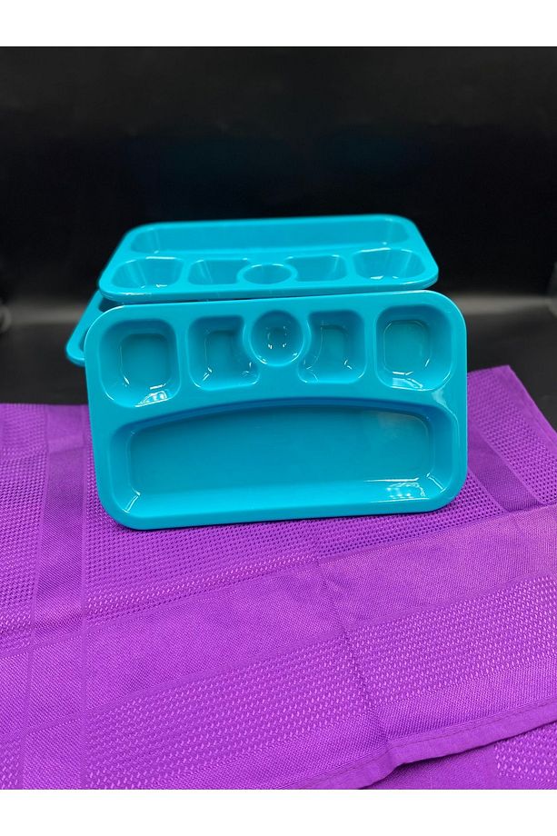 Mini kreş tabağı çocuk  bölmeli kahvaltı tabağı - 4